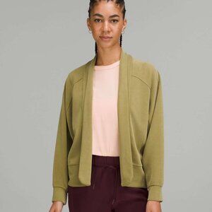 Lululemon Softstreme Dropped Sleeve Wrap in Bronze Green - Size 12